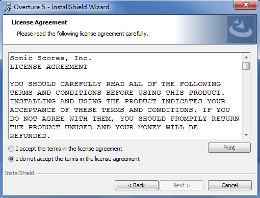 Overture软件的详细安装方法步骤