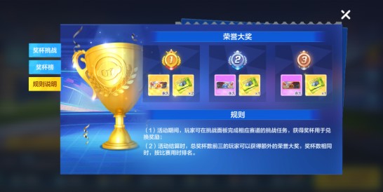 跑跑卡丁车杯王争霸赛获取奖杯攻略