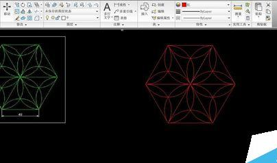 AutoCAD2016设计六角镶花图形的方法步骤