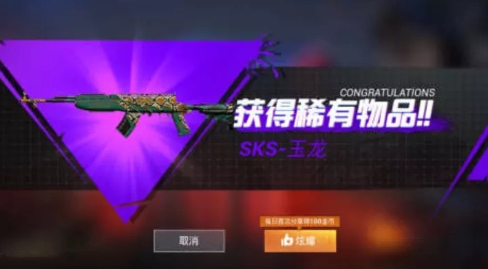 和平精英sks玉龙皮肤60点卷团购攻略