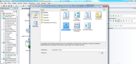 Power Designer新建组织架构图的详细步骤