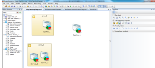 Power Designer中新建城市规划图形的具体方法