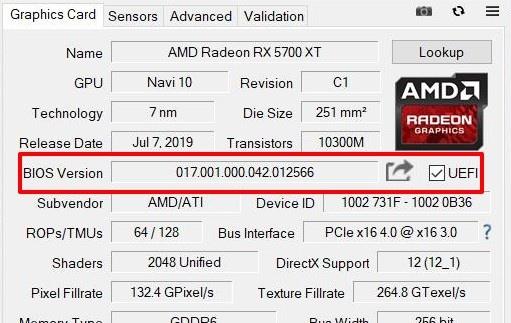 AMD/ATI ATIFlash工具更新：支持最新RX 5700系列
