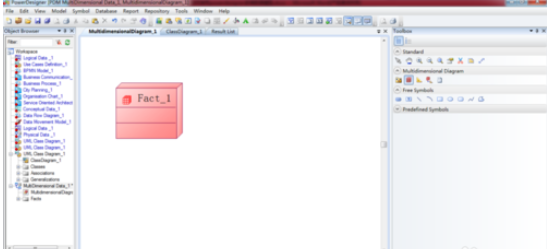 Power Designer设计多维数据模型的方法步骤