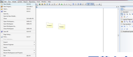 Power Designer新建业务流程图的具体操作步骤