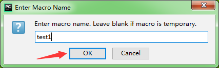 pycharm录制宏的操作教程