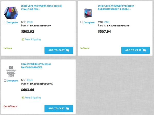 10月上架！Intel酷睿i9-9900KS价格曝光