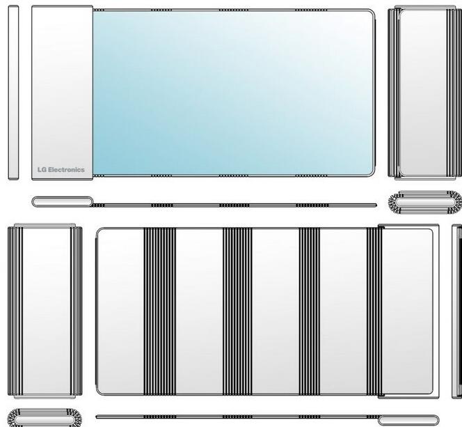 LG新设计专利：:屏幕轻松“卷”起来