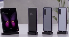 美国三星开启Galaxy Fold折叠屏手机:有三色可选，黑、金和银色
