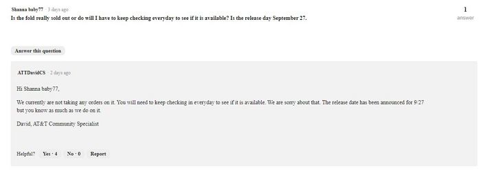 9月27日 三星可能于美上架Galaxy Fold
