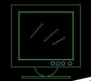 AutoCAD2016绘制电脑液晶显示器平面图的操作步骤