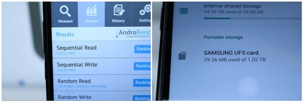 三星UFS存储卡出现在IFA2019会上：表现超过传统MicroSD卡