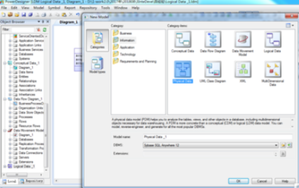 Power Designer建立物理数据模型的操作步骤
