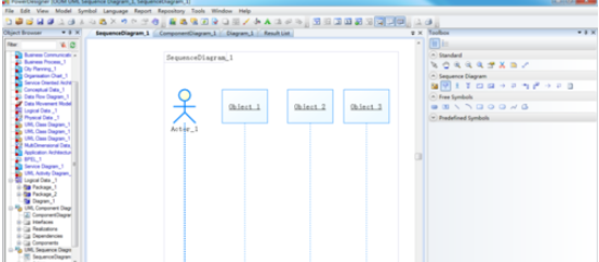 Power Designe建立UML序列图的操作教程