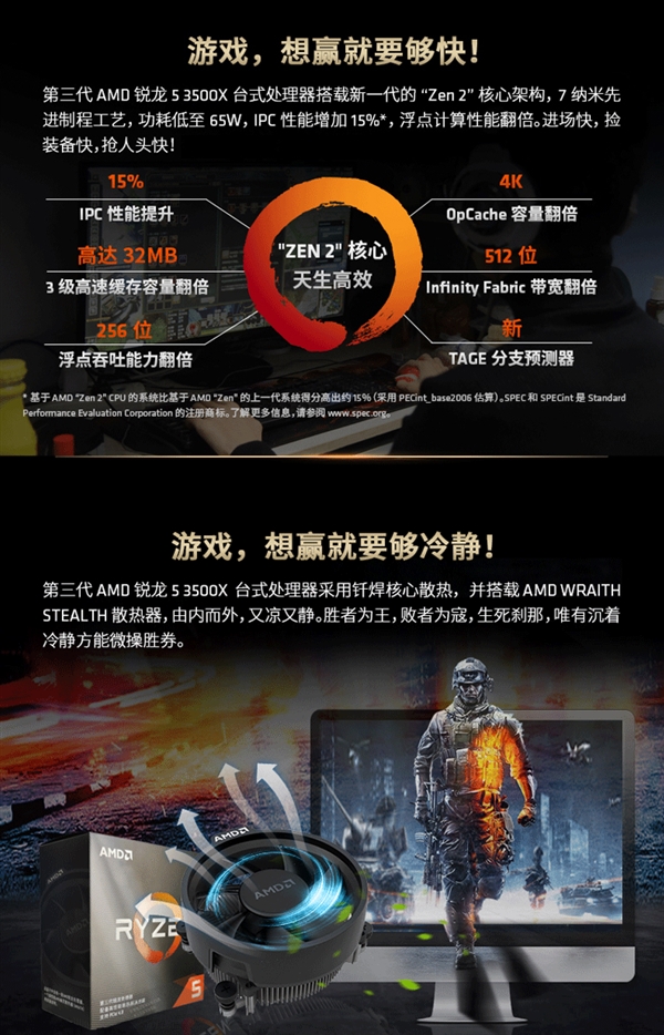 AMD锐龙5 3500X现身 售价1099元