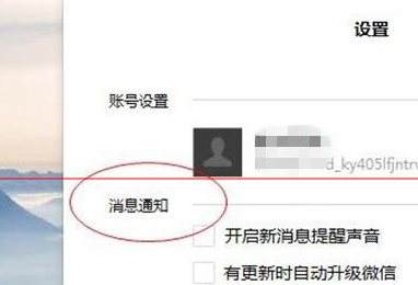 微信电脑版开启以及关闭新消息通知的相关操作教程