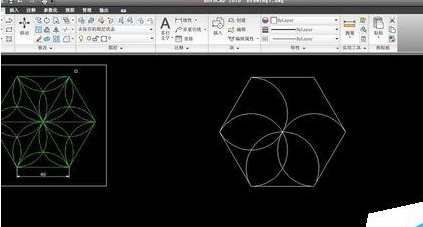 AutoCAD2016制作一个六角镶花图形的操作教程