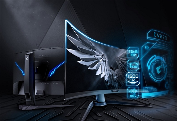 技嘉AORUS CV27显示器正式于市场出售