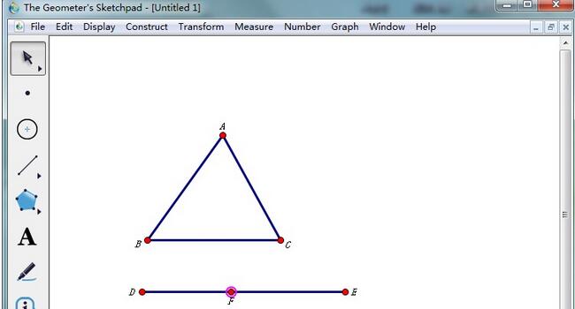 几何画板中向量操控图形移动的操作流程