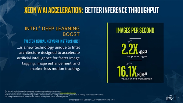 Intel推出工作站至强W-2200系列：18核心36线程
