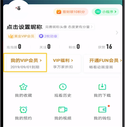 爱奇艺中开vip的简单使用教程