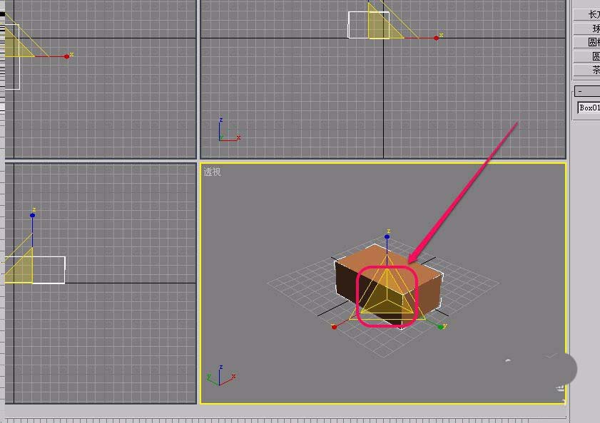3Ds MAX中建模的长方体进行缩放的相关操作教程