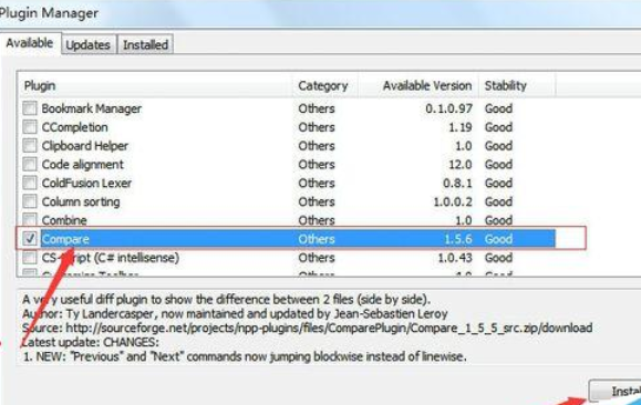Notepad++对比文件的具体方法过程