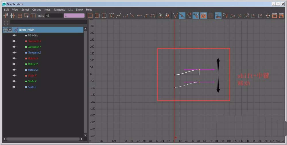 maya使用曲线编辑器的操作步骤