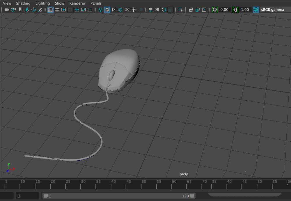 maya场景导入做好的模型文件的操作步骤