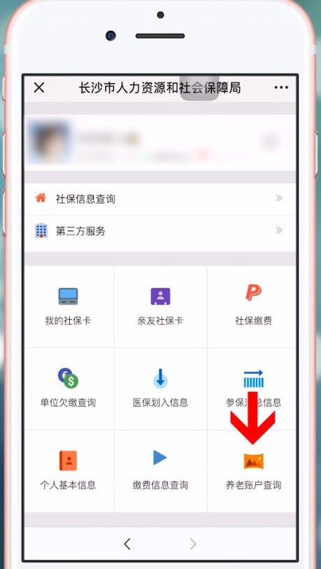 微信查询养老保险的操作步骤
