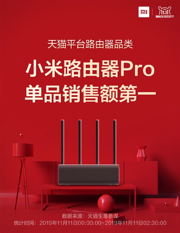 路由之王双11诞生了：果然没让米粉们失望！