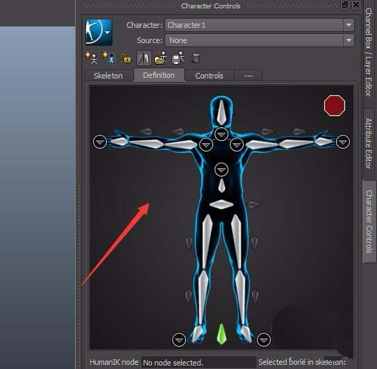 maya创建humanIK骨骼的图文操作步骤