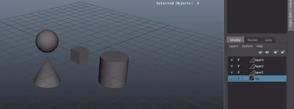 maya管理模型中图层的简单教程
