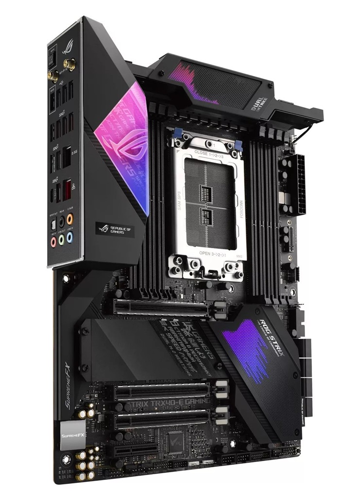 华硕带来TRX40系列主板：64个PCIe 4.0通道