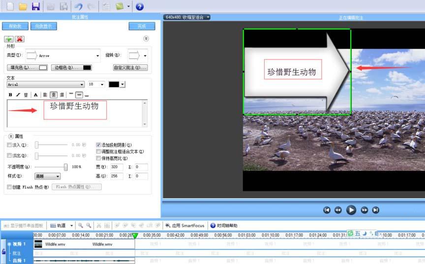 Camtasia Studio给视频添加文字批注的操作方法