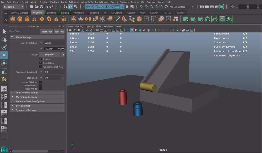 maya模型改变中心点和方向的具体操作步骤