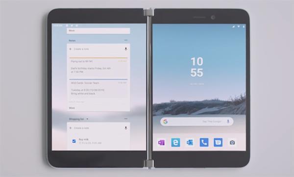超感设计感受下！Surface Duo运行Windows