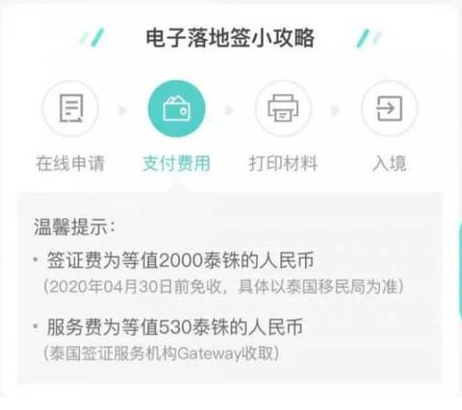 支付宝办理泰国电子落地签的操作教程