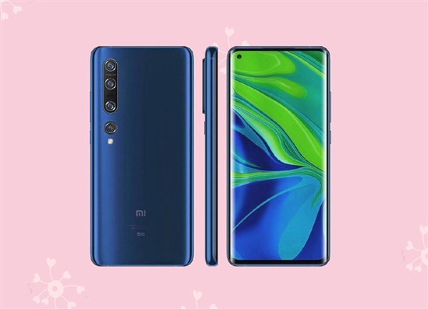 高颜值！小米10 Pro 5G版现身：单孔双曲面屏