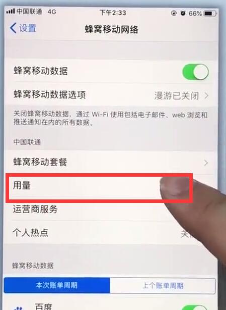 苹果7plus中查看移动流量的详细步骤
