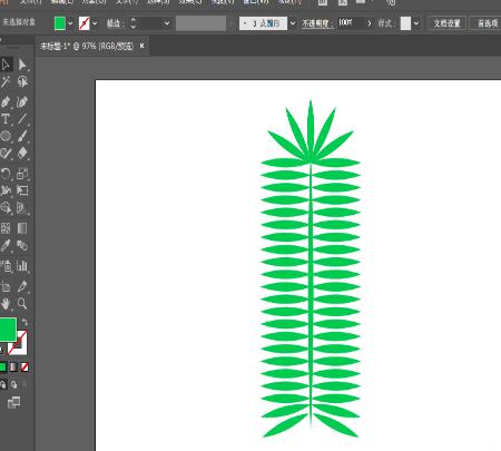 ai制作葵叶图形的操作方法