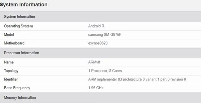 当前三星 S10+在测试 Android 11