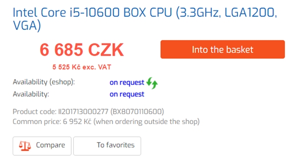 Intel将带来Comet Lake-S第十代桌面级处理器