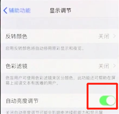 iphonex中关闭自动亮度调节的操作步骤