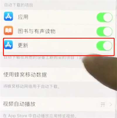 iphonex中关闭软件自动更新的操作步骤