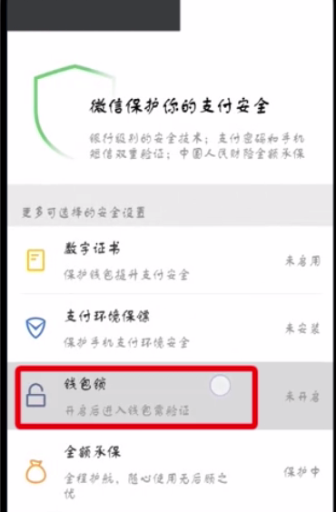 微信钱包中设置密码的简单步骤