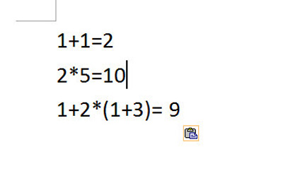 word解锁加减乘除功能的操作步骤