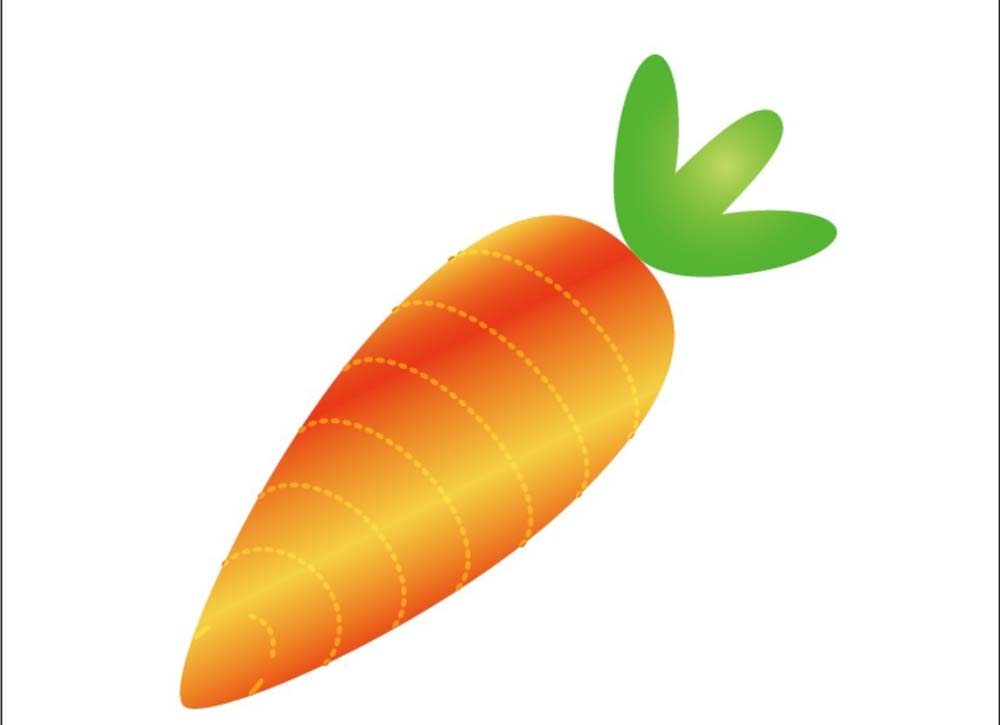 ai制作胡蘿卜圖片的操作過方法
