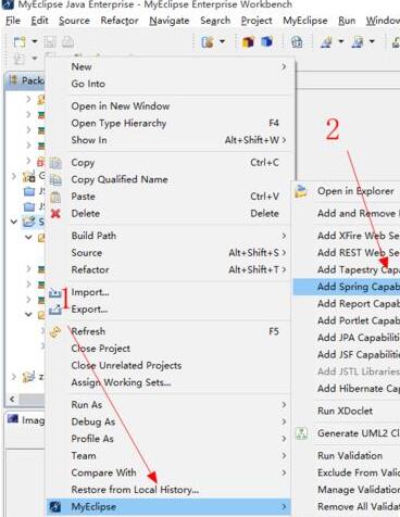 MyEclipse设置Spring支持的图文方法