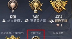 和平精英王牌之路与王牌印记作用解析